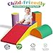 TOLEAD 5 Pcs Foam Climbing Blocks for Toddlers, Soft Play Set Climb and Crawl Foam Activity Playset Gym Equipment for Playroom, Daycare, Kindergarten,Multicolored