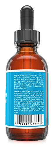 Salicylic Acid 20% Gel Peel - Alcohol-Free Formula With Tee Tree Oil And Green Tee Extract - Professional Grade Chemical Face Peel For Acne Treatment - Beta Hydroxy Acid - 1 Bottle Of 1 Fl Oz #TOP4