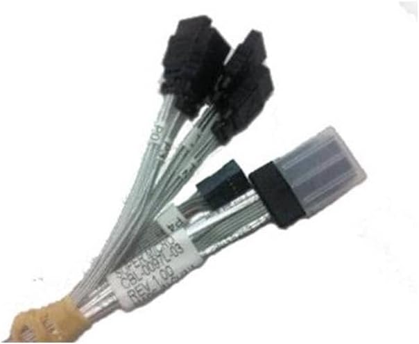 Supermicro 30AWG 50CM SATA Cable with 50cm SB SATA Connector for Computer, Server, Storage Enclosure
