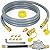 from Propane to Natural Gas Conversion Kit Compatible with Weber Genesis, Genesis II, Spirit, Spirit II, Convert LPG Grills to NG, Includes 10FT 1/2" Hose, Orifices and Natural Gas Regulator