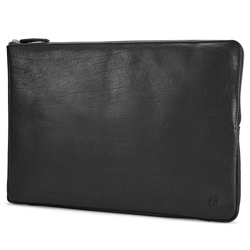 Étui ordinateur portable Lucleon Montréal en cuir véritable