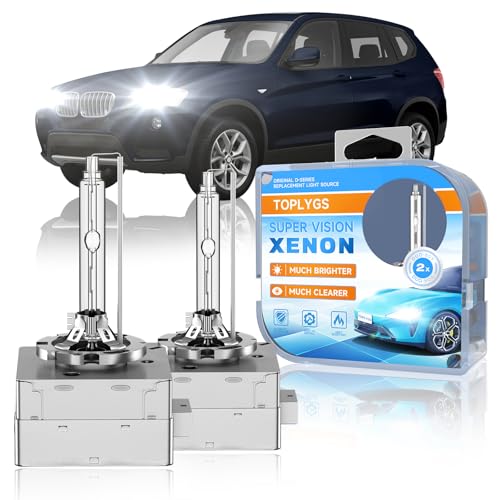 Image of 6000K D1S Xenon Headlight Bulb for BMW X3 X5 E70 F15 X6 535i M5 GT | High /Low Beam Xenon Light for BMW X3 X5 F15 2007-2017 X6 2008-2019 535i M5 GT 2008-2016, 400% Brighter Long Lifespan, Pack 2