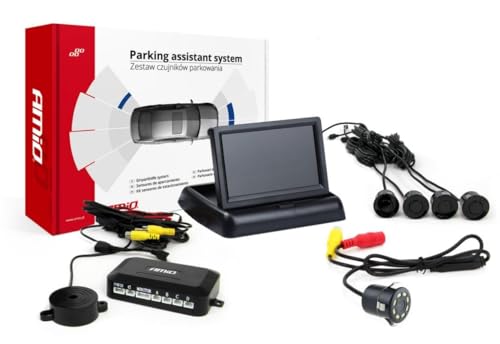 AMiO Système d'aide au stationnement avant et arrière Jeu Radar de recul 02690