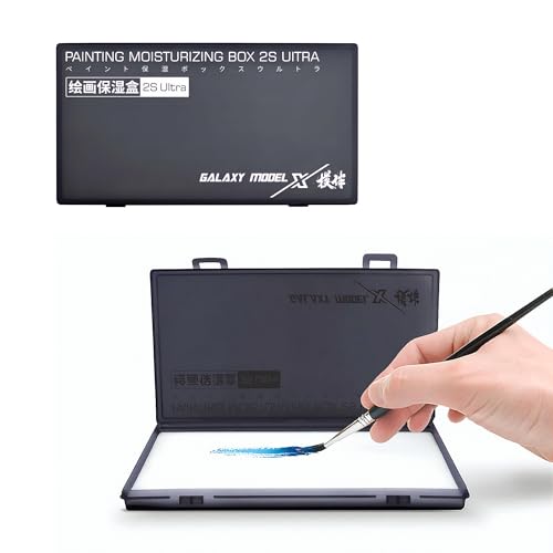 Wet Palette Ultra Galaxy X, Paleta para Tintas Frescas, Camadas Avançadas, Folha de Pigmento, Papel Absorvente, Hidro-Esponja, para Artistas Profissionais e Amadores
