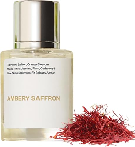 50ml Saffron Fragrance, Ambery Saffron Perfume – Unisex Hair & Body Fragrance Mist, Luxurious Fragrance Long-Lasting Fragrance Perfume Misting Spray