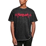 Man&o*war Herren Basic Mode Schwarz Vintage T Shirt Kings Weiches Baumwolle of Metal T-Shirt Rundhals Kurzarm Tshirts für Männer Bkleidung Fans Geschenke Merch Tee Tops