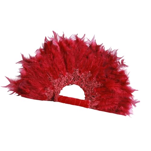 Éventail de mariage avec plumes blanches de prestige pour cérémonie orientale chic
