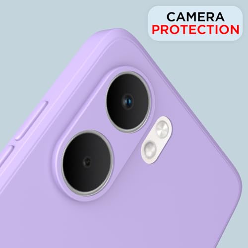 Image of Outlouders Back Cover for Oppo A5x | Camera Protection | Durable Soft Matte Silicone Bumper Case (Purple)