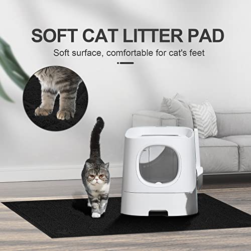 Image of Cat Litter Mat, Litter Trapping Mat Soft on Kitty Paws, 47 inch x 35 inch Kitten Litter Box Mat for Cleaner Floors, Waterproof, Easy Clean, Durable XL Large Size Cat Litter Pad for Kitten.