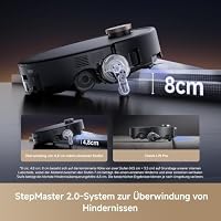 MOVA Z60 Ultra Roller Complete, HydroForce-Wischen, AutoShield-Tech Schwarz – Ansicht 6