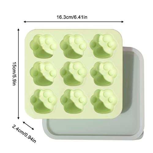 image for Generic Paw Print Mold | 9-Cavity Food Grade Silicone Chocolate Mold -