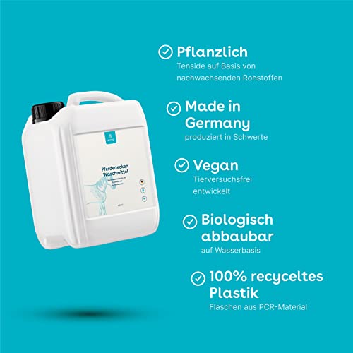 eco:fy Pferdedecken Waschmittel Rug Wash Deckenwaschmittel für atumgsaktive Synthetik- und Baumwolldecken (2,5 Liter) - Image 4