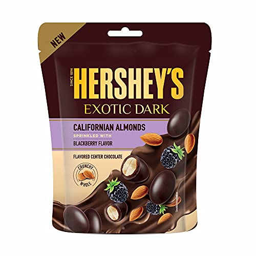 HERSHEY'S Exotic Dark Californian Almonds | BlackBerry Flavor 90gram