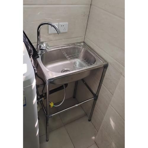 Évier utilitaire autoportant en inox pour éviter les salissures