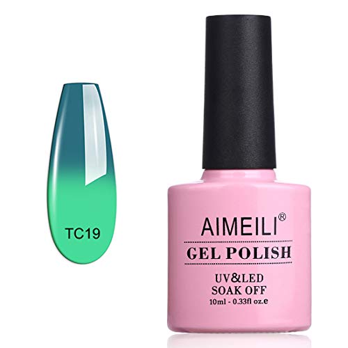 AIMEILI Soak Off UV LED Temperature Color Changing Chameleon Gel Nail Polish - Dryades (TC19) 10ml AIMEILI Soak Off UV LED Temperature Color Changing Chameleon Gel Nail Polish - Dryades (TC19) 10ml