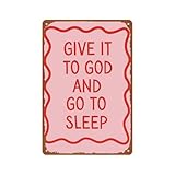 Idée cadeau idéale : Cette plaque vintage en tôle est une décoration murale idéale pour un salon, une chambre, une cuisine, un bureau, un hôtel, un restaurant, un bar, etc. Que ce soit pour vous-même ou pour un proche, elle apporte une touche unique et ludique à n'importe quel espace.