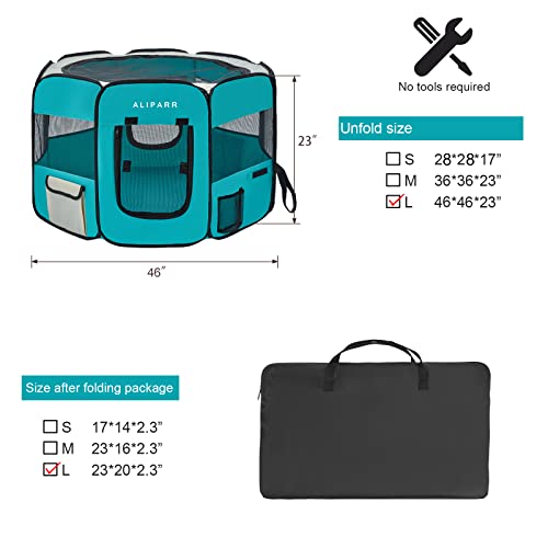 Portable Pet Playpen Foldable Kennels Playpen for Dog&Cat Carrying Case Travel Removable Shade Cover Predelivery Room… - Image 4