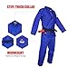 FUJI All-Around Brazilian Style Jiu Jitsu Uniform, Blue, Size A3