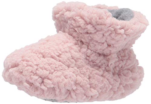 Dearfoams Unisex-Child Harley faux sherpa Bootie Slipper