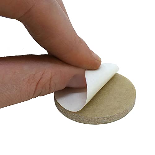 Shepherd Hardware 9927 2-Inch Heavy Duty Self-Adhesive Felt Furniture Pads, 4-Pack, Beige #TOP6