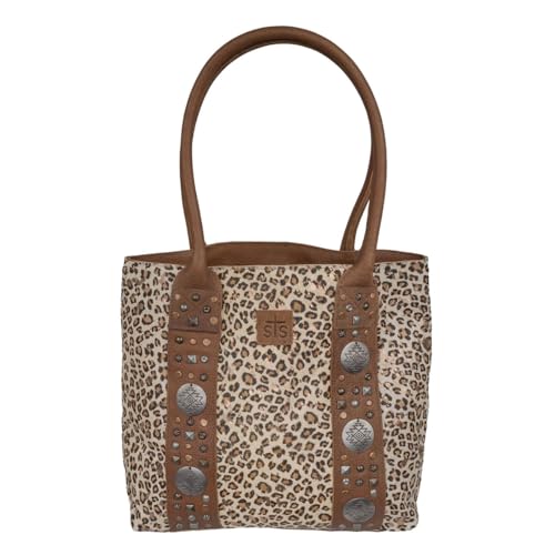 Bolso Tote con Estampado Leopardo Great Plains miniatura 1