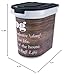 Paw Prints 37913 Plastic Pet Food Bin, 15 lb, 12.5