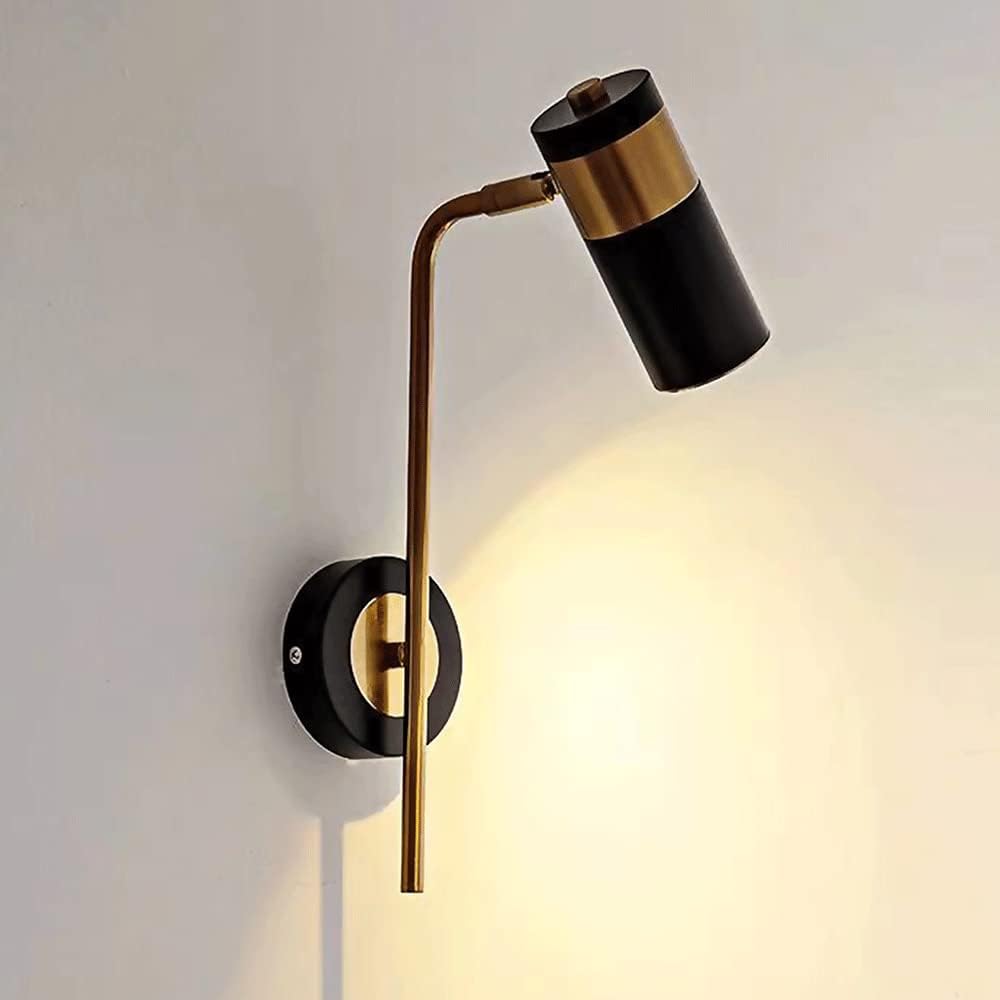 Applique Murale D'Intérieur À Une Tête, Lampe De Lecture De Chevet, Applique Murale À Bras Oscillant En Métal Avec Fonction De Réglage À 350 ° + 90 °, Appliques Murales Led Modernes 5W, Appliq