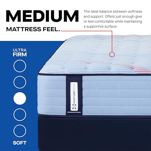 Image of Sealy Posturepedic Fayette 13 inch Medium Tight Top Innerspring Mattress - Queen
