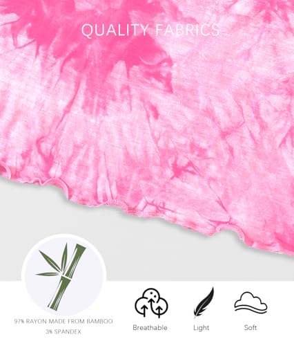 Jimonda Kids Soft Rayon From Bamboo Sleepwear Long Sleeve Boys Girls Pajama Outdoor 2-Piece tops&pant Casual sets Tie Dye PJ2