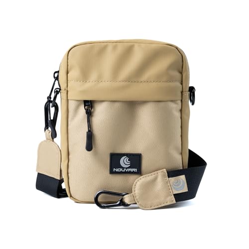 Bolso de hombro cruzado para hombre Nouvari impermeable con portamóvil integrado