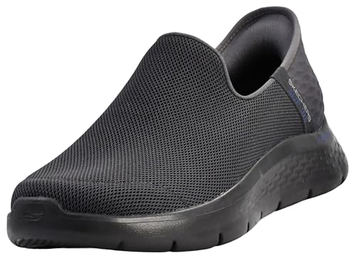 Image of Skechers Mens Go Walk Flex Slip Ins Sneakers | Hands Free Slip-Ins, Air-Cooled Memory Foam Insole, Ultra Go Cushioning, Machine Washable, Flex Pillars