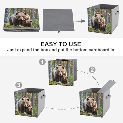Bacs de rangement pliables cube pour organiser les vêtements - 5