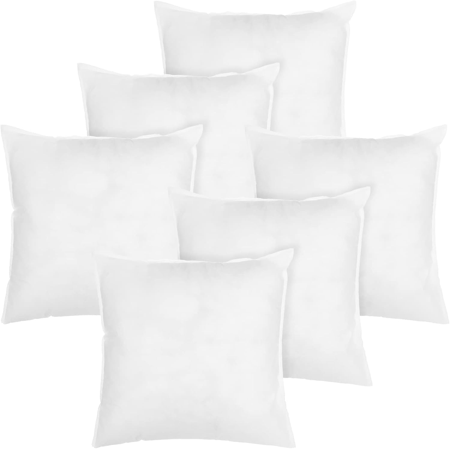 Amyhill 6 Pack Throw Pillows Insert, Microfiber Pillow
