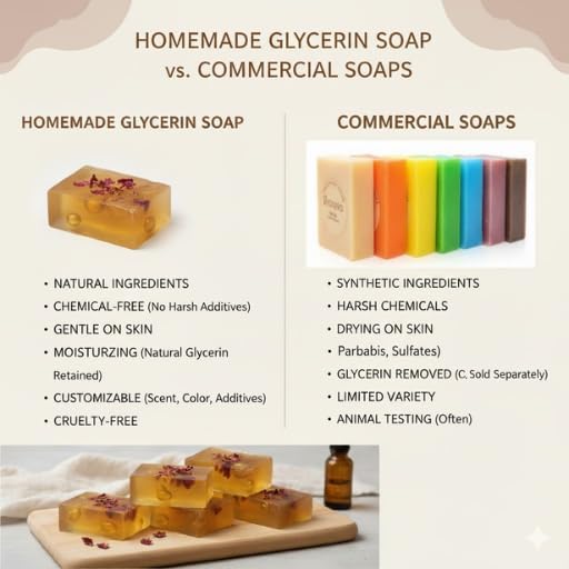 Glycerin Soap Base, 500gm, for Soap Making 4