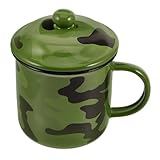 Style rétro : le design donne à cette tasse un look rétro, idéal pour ajouter une touche vintage à votre verrerie, tasse de camping, tasse à café de voyage