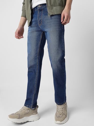 Image of Neostreak Men's Regular Fit Heavy Washed Jeans Stretchable