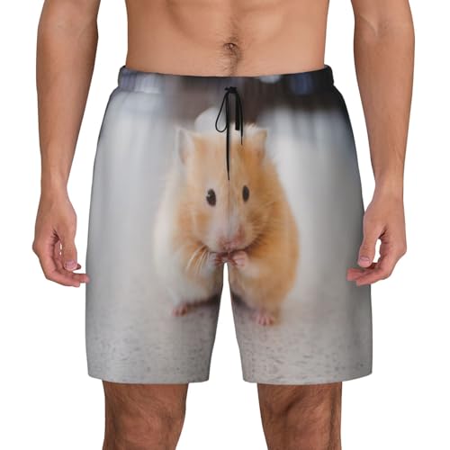 Short de bain marron pour homme Hamster anti-irritation pour la piscine