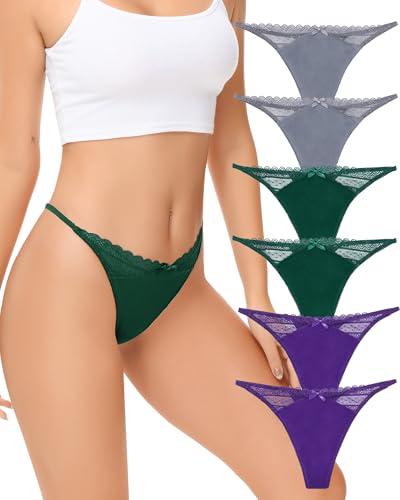 SECRET AROMA Tangas sin Costuras para Mujer, Tangas de Encaje con Recortes, Bragas Hipster atrevidas S-XL