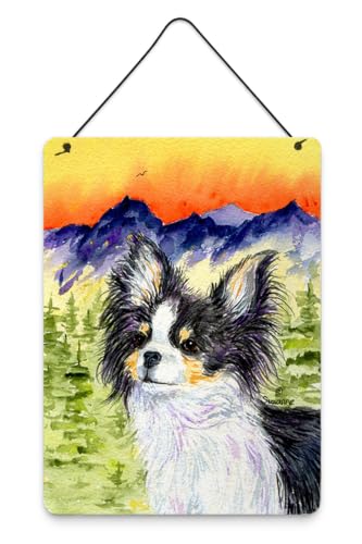 Caroline's Treasures SS8517DS1216 Chihuahua Wall or Door Hanging Prints Aluminum Metal Sign Kitchen Wall Bar Bathroom Plaque Home Decor Front Door Plaque, 12x16, Multicolor