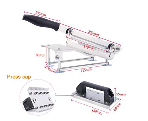 CGOLDENWALL Edelstahl Fleisch Gemüseschneider Fleisch Gemüse Allesschneider Manuelle Gefrierfleischschneidemaschine… – Bild 3