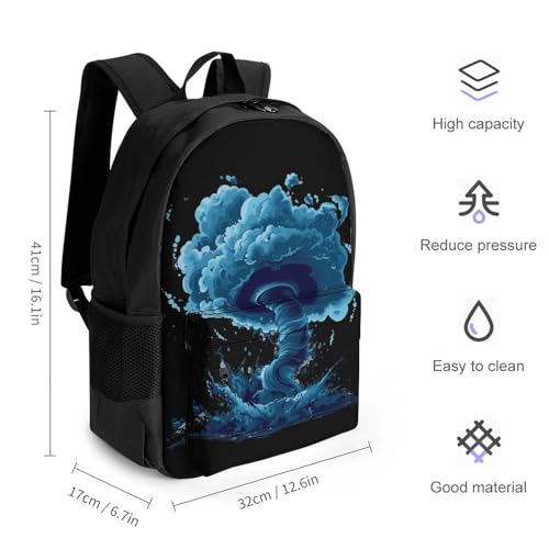 Storm Tornado Twister Hurricane Laptop Backpack for Men Women Shoulder Bag Business Work Bag Travel Casual Daypacks2