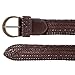 Lucky Brand Women's Leather Bold Fashion Statement Belts, Wide Braid-Brown, Large/X-Large