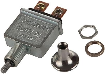 Larbi Toggle Switch Heavy Duty Push-Pull-On-Off Switch with 2 Position 4 Connection Terminals Rated to 75 Amps at 6-28 Volts DC fit for Headlights,Control Headlight,Turn Signal Light Accessories