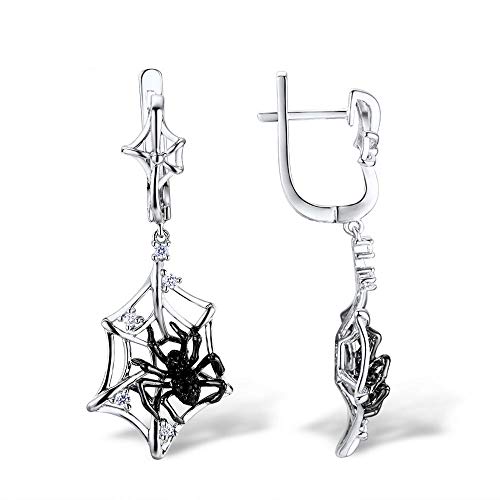 Boucles d'oreilles en argent 925 de qualité avec zircone