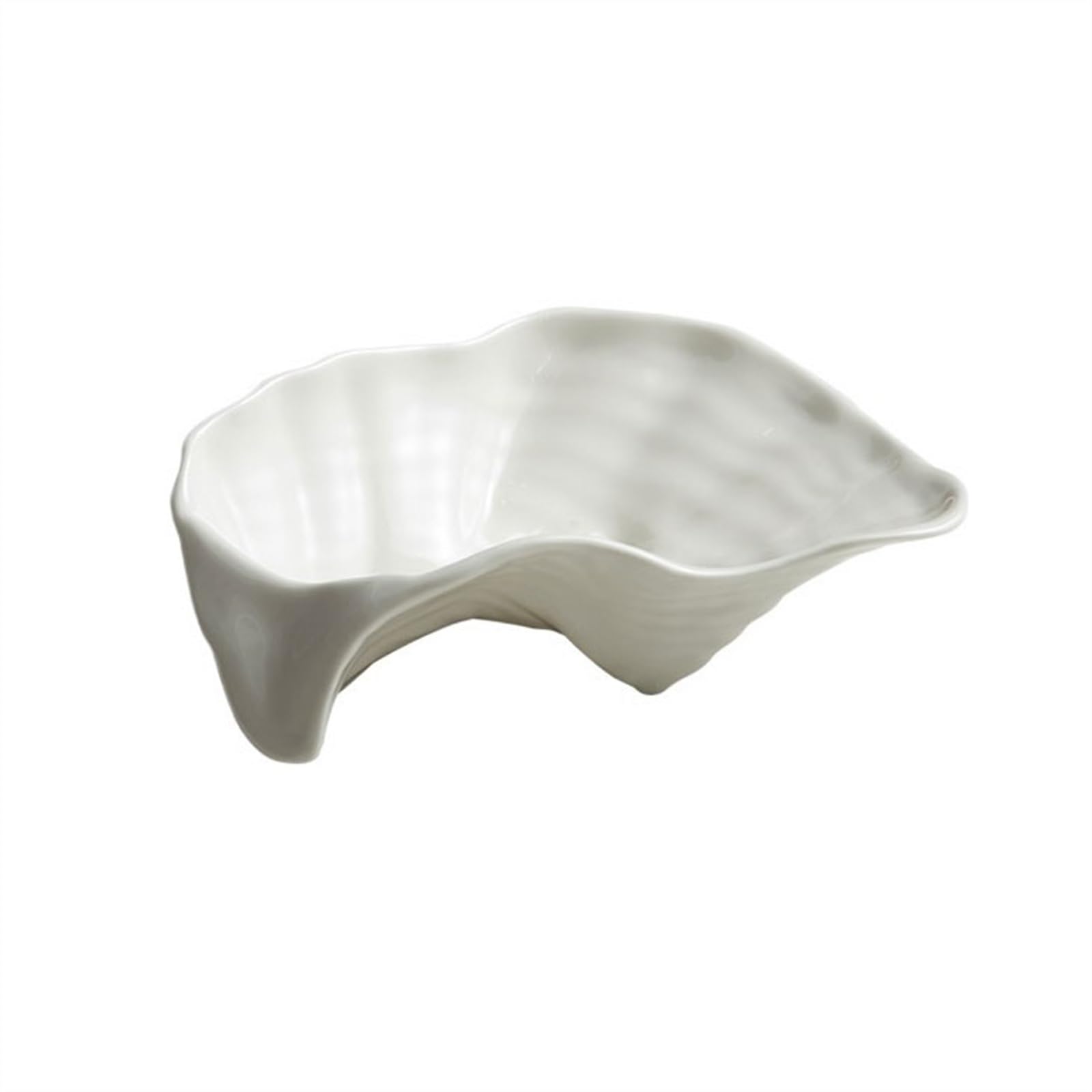 HPTHLY Plate Household Shallow Plate Hotel Restaurant Special Exquisite Tableware Creative Oyster Shape Dinner Plate Dessert Plate