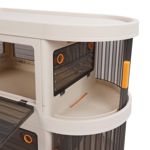 Carrinho Multiuso Com Rodas, Carrinho de Armazenamento Multifuncional PP de Grande Capacidade, Resis