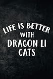  Cocktail Recipe Book - Life is Better With Dragon Li Cats Funny: Blank Minimalist Cocktail and Mixed Drink Recipe Book & Organizer, great Gift for ... for 100+ Alcoholic Beverages,High Performance