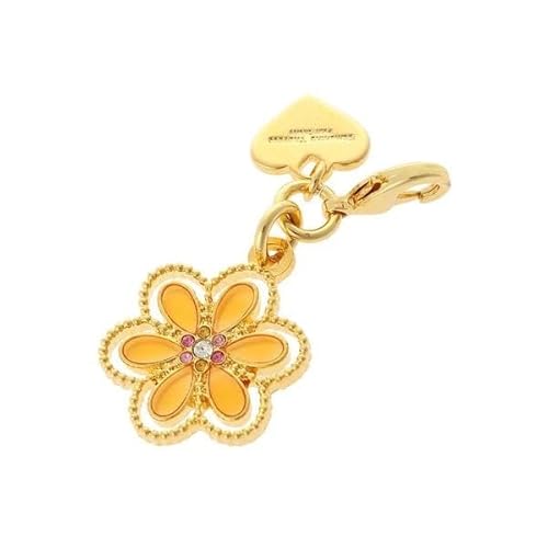 [Samantha Thavasa petit choice] [サマンサタバサプチチョイス] ドットフラワー ファスナーチャーム オレンジ FREE