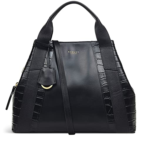 RADLEY London Baylis Road Faux Croc Medium Multiway Grab, Black 2, M