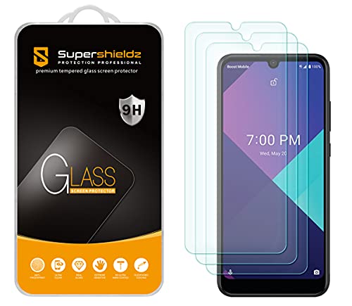(3 Pack) Supershieldz Mobile Phone Tempered Glass Screen Protector Designed for Wiko Ride 3, Anti Scratch, Bubble Free